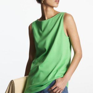 COS Boat-Neck Sleeveless Top, Size M